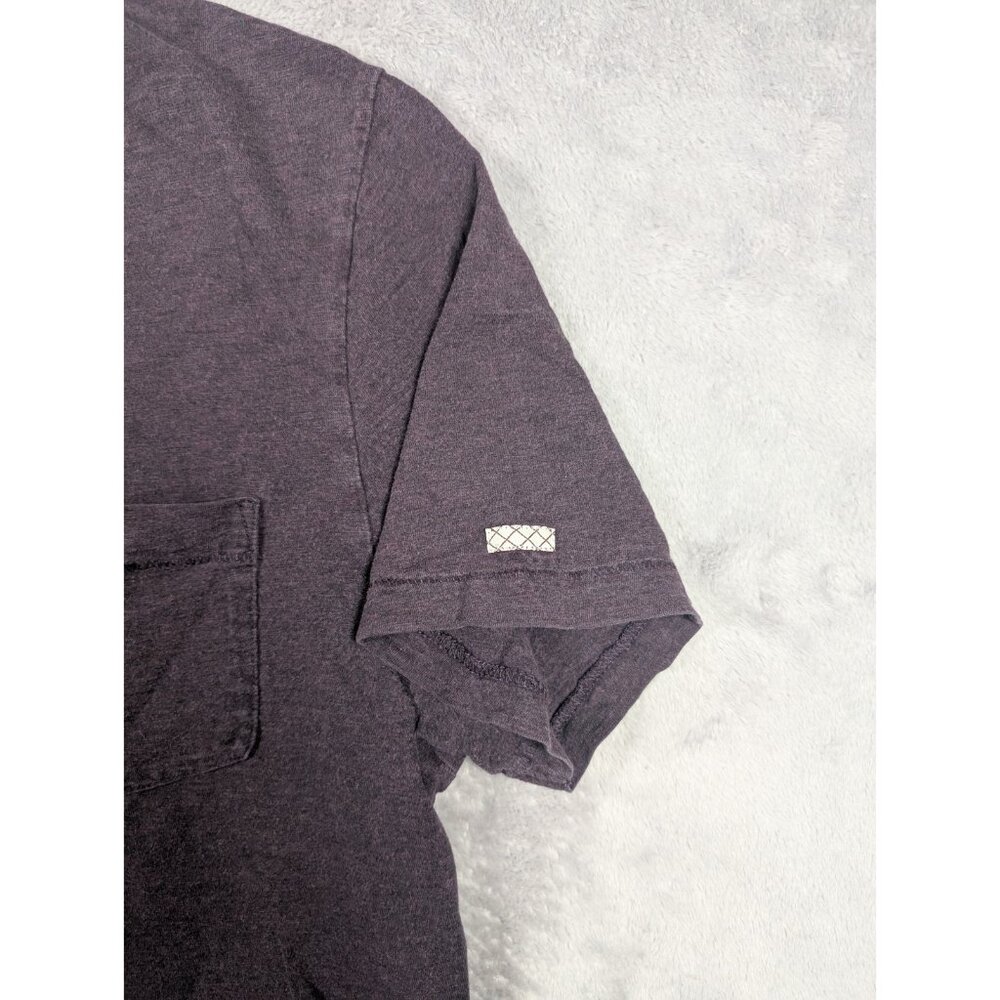 An Original Penguin T Shirt Mens Size Large Purple V Neck Pocket Soft Casual - Picture 3 of 7